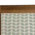 Fauteuil Teck assise tissu coton motifs feuilles rétro années 50. Dim: 61x63x81cm DIKA