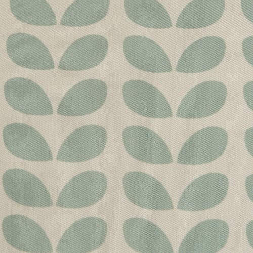 Fauteuil Teck assise tissu coton motifs feuilles rétro années 50. Dim: 61x63x81cm DIKA