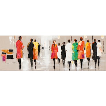  FEMMES Tableau Figuratif Multicolore Acrylique 150x50