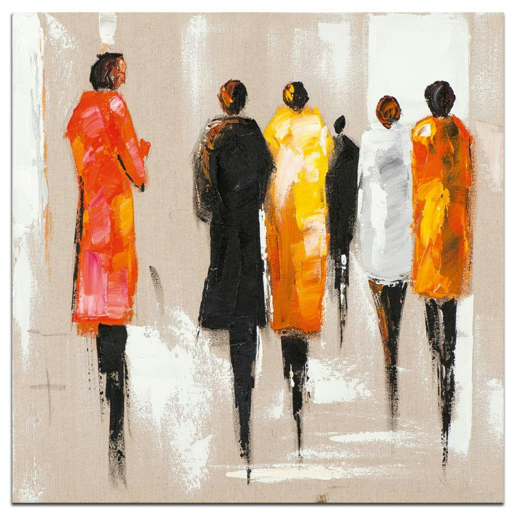 FEMMES Tableau Figuratif Multicolore Acrylique 70x70