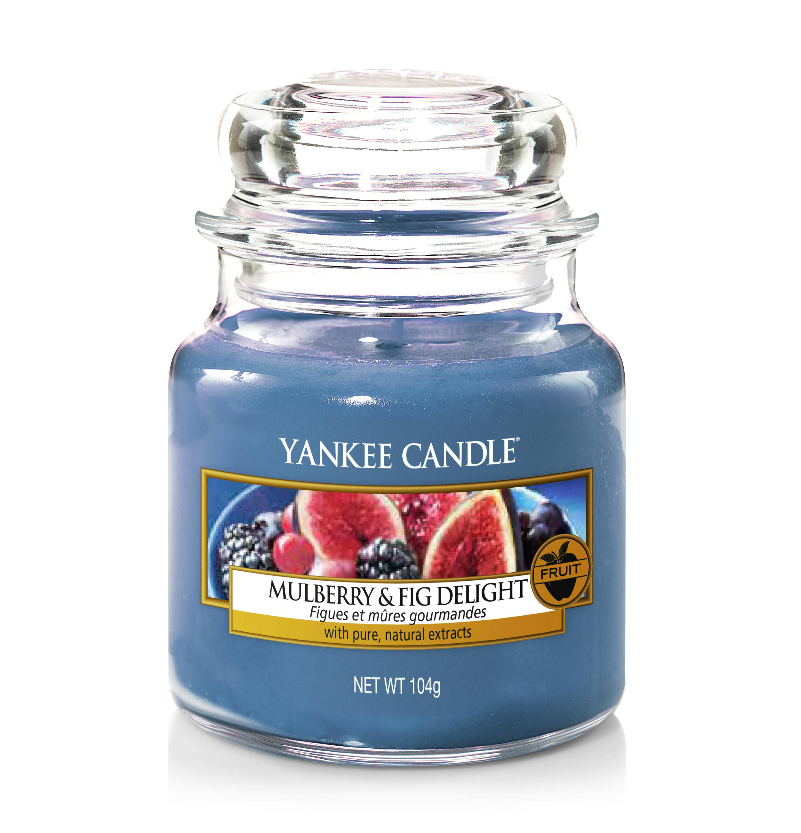 Figues et Mûres Gourmandes bougie parfumée petite jarre YANKEE CANDLE