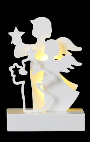 Figurine de noël "Ange" à LED 10x5x15cm