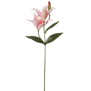  Fleur artificielle de lys couleur rose 165 cm