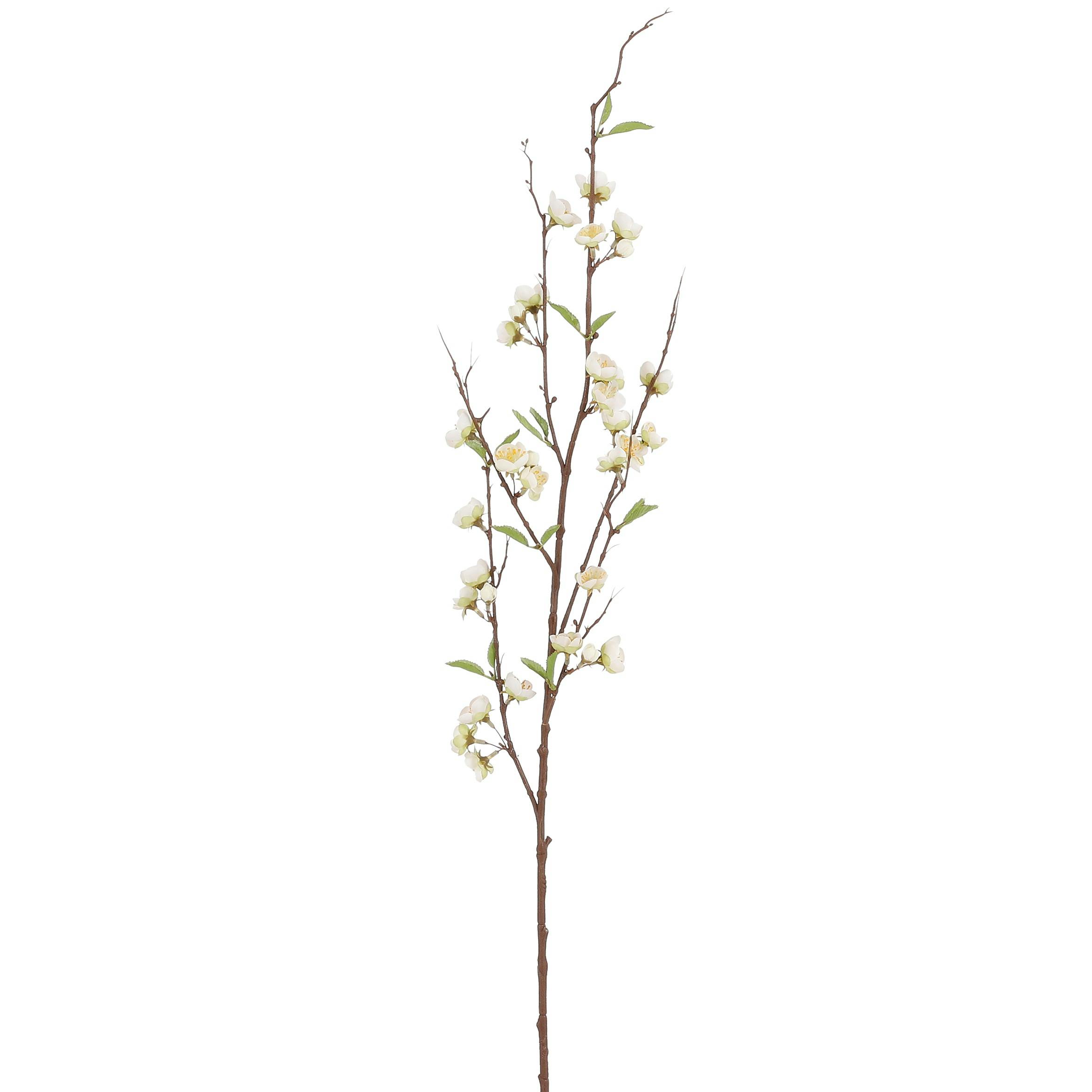 Fleur artificielle de pêcher couleur blanche 152 cm