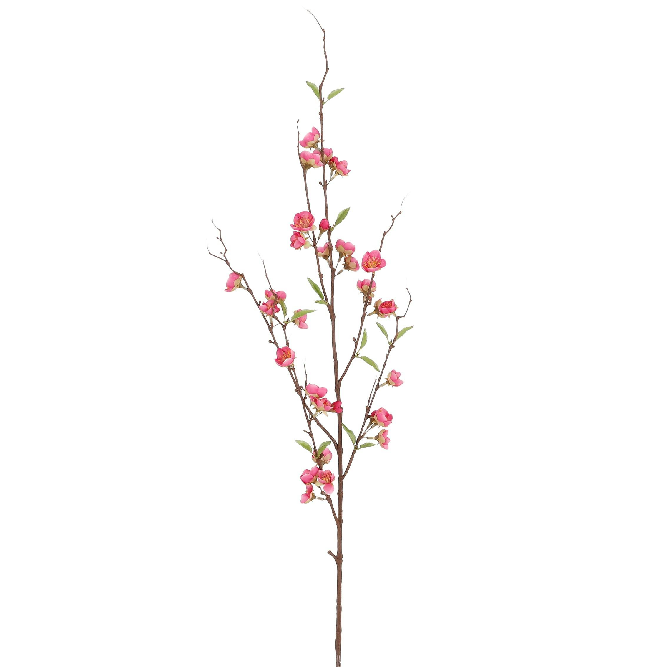 Fleur artificielle de pêcher couleur rose 152 cm