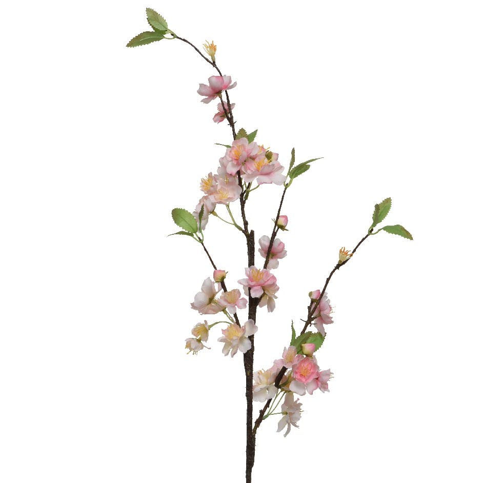 Fleur artificielle de printemps, rose doux