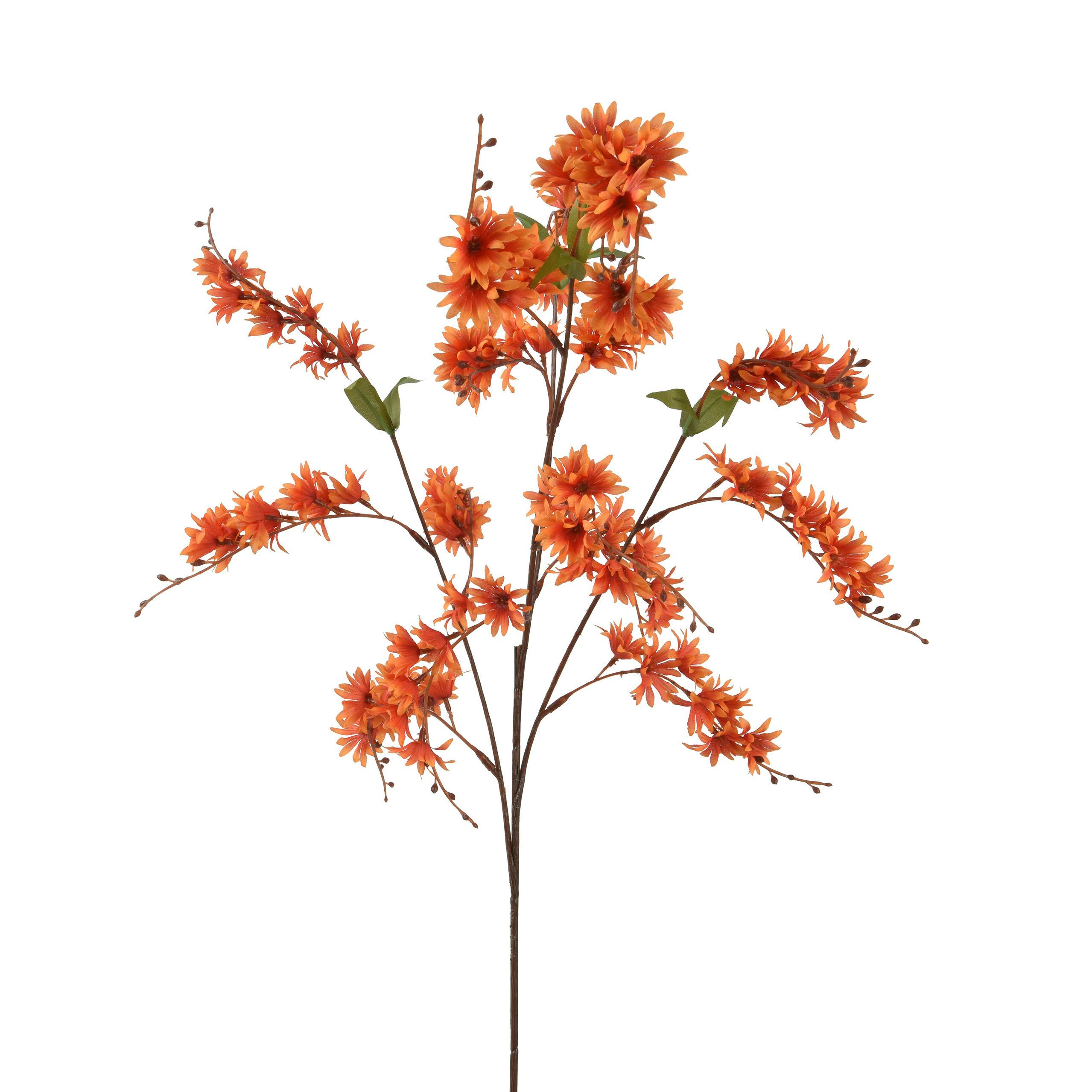 Fleurs artificielles orangées 103 cm