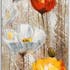 FLEURS Peinture Coquelicots vertical Orange Acryl. 25x150