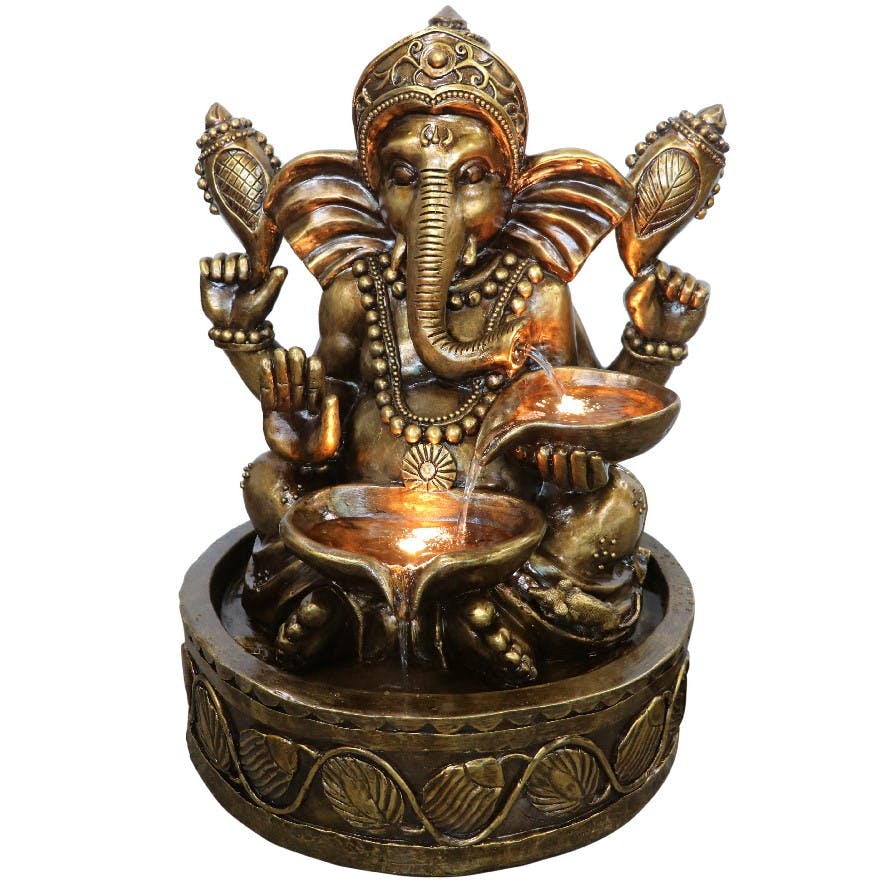 Fontaine Ganesh à LED