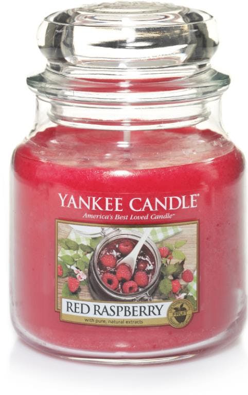 Framboise bougie parfumée moyenne jarre YANKEE CANDLE