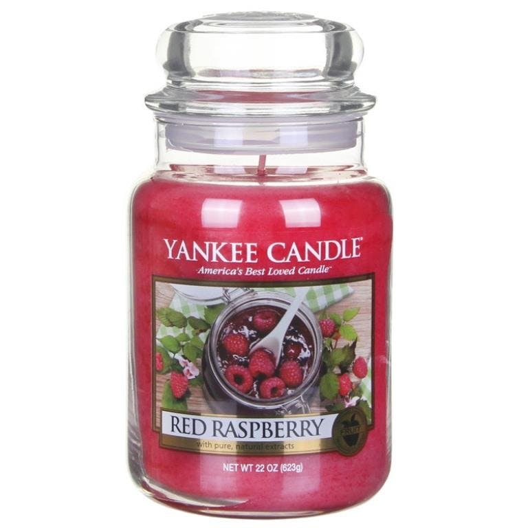 Framboise rouge bougie parfumée grande jarre YANKEE CANDLE