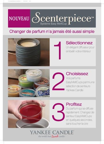 Framboise rouge cire parfumée Easy Melt Cup YANKEE CANDLE