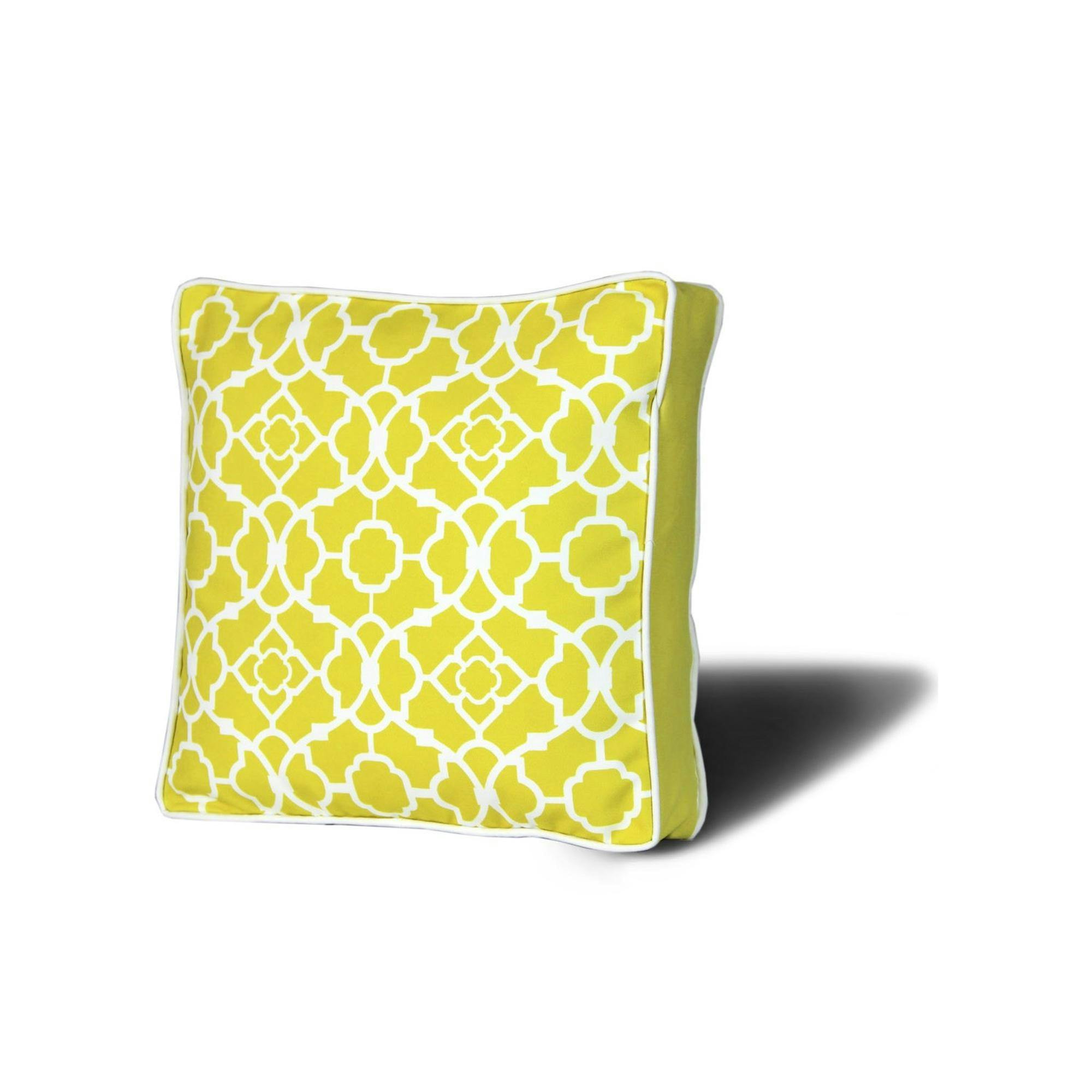 Galette de chaise rembourrée – jaune, motif oriental IZMIR