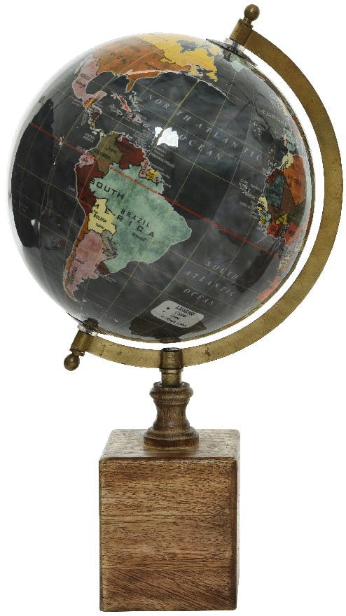 Globe terrestre tons naturels