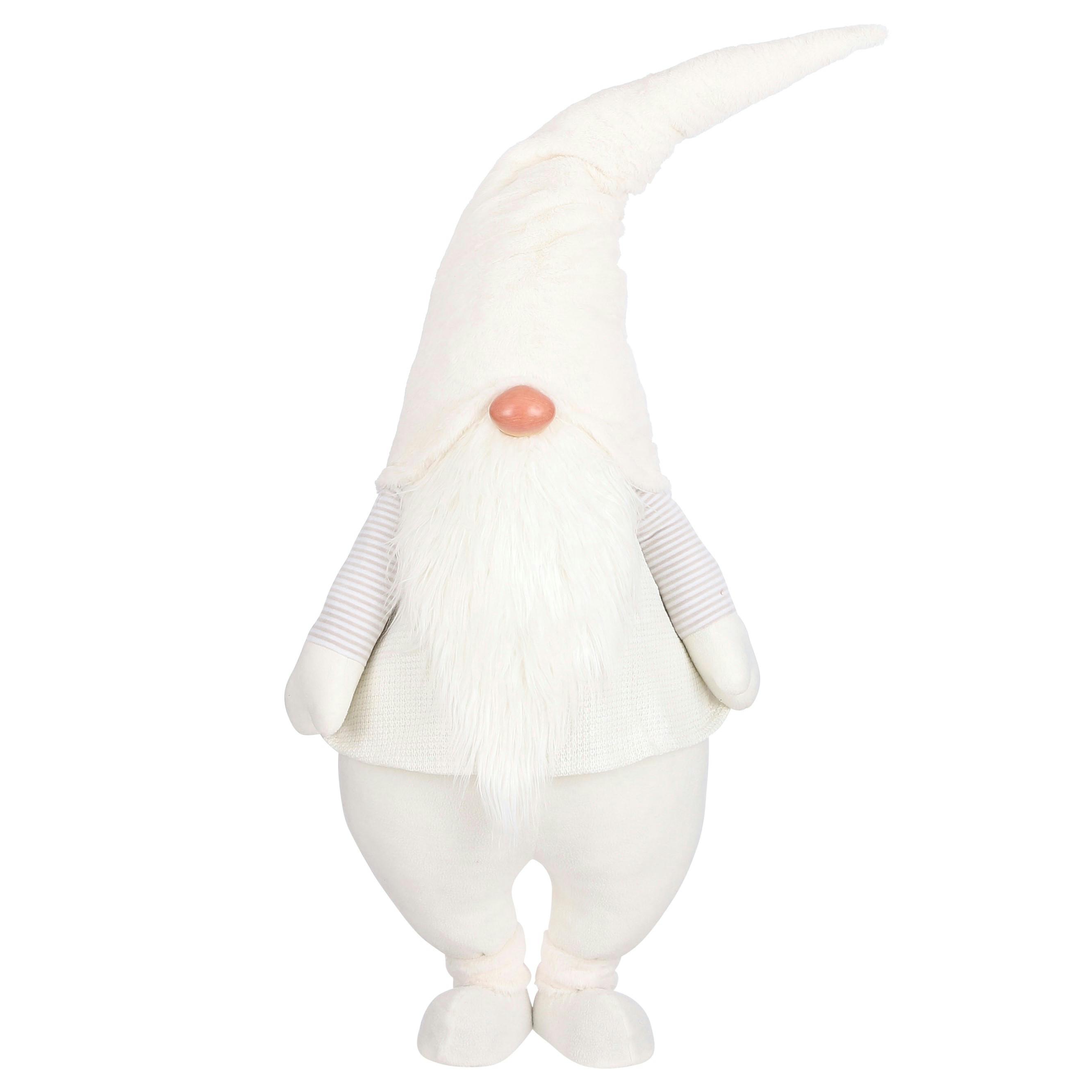 Gnome de Noël blanc 143 cm