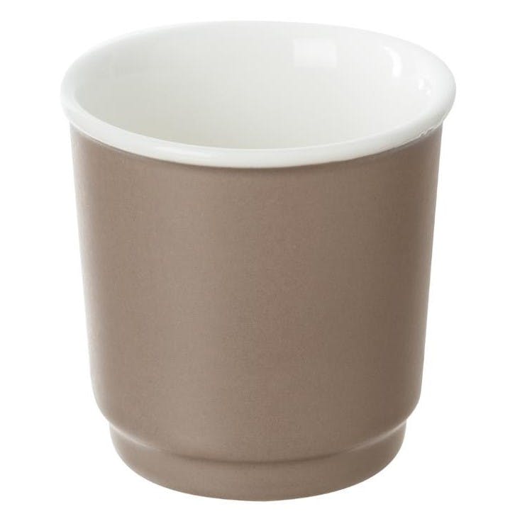 Gobelet en porcelaine taupe