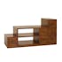 Meuble TV escalier avec tiroirs en bois de style exotique