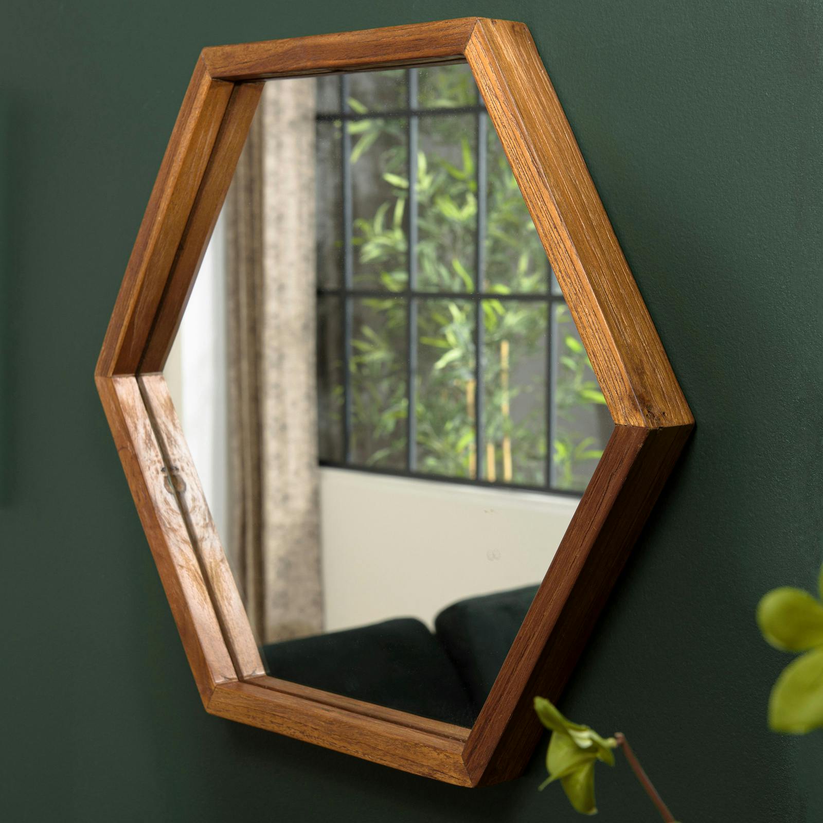 Grand miroir forme hexagonale SWING