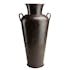 Grand vase alu martelé style amphore couleur cuivre/noir H99,5 cm NADOR