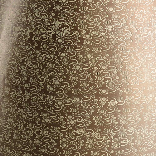 Grand vase antique doré motifs beiges H71 cm NADOR