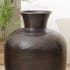 Grand vase rond couleur cuivre/noir effet vieilli H73,5 cm NADOR