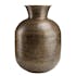 Grand vase rond couleur laiton/noir effet antique H78 cm NADOR
