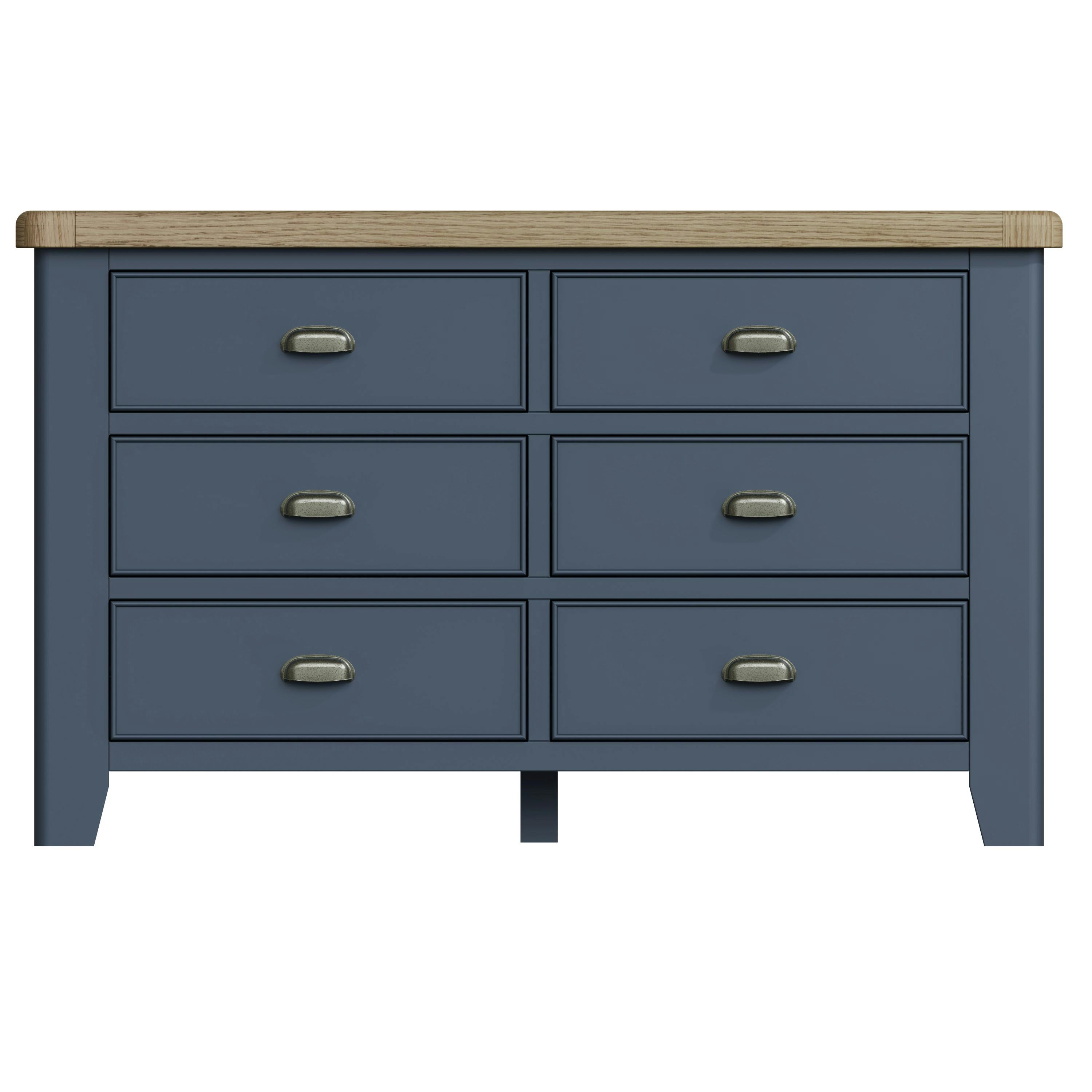 Grande commode en bois finition bleu profond HOVE