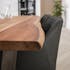 Table de repas rectangulaire vintage bois acacia et pied metal