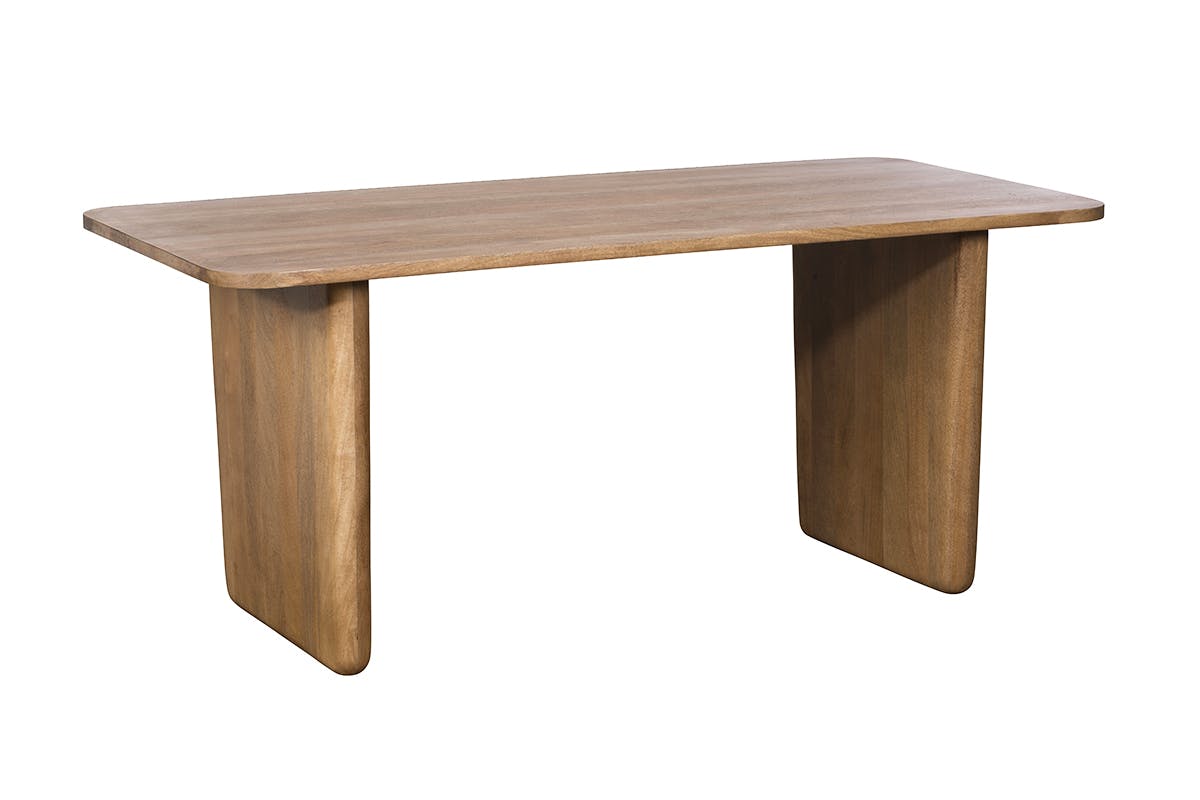 Grande table à manger organique en bois de manguier 220 cm MOON