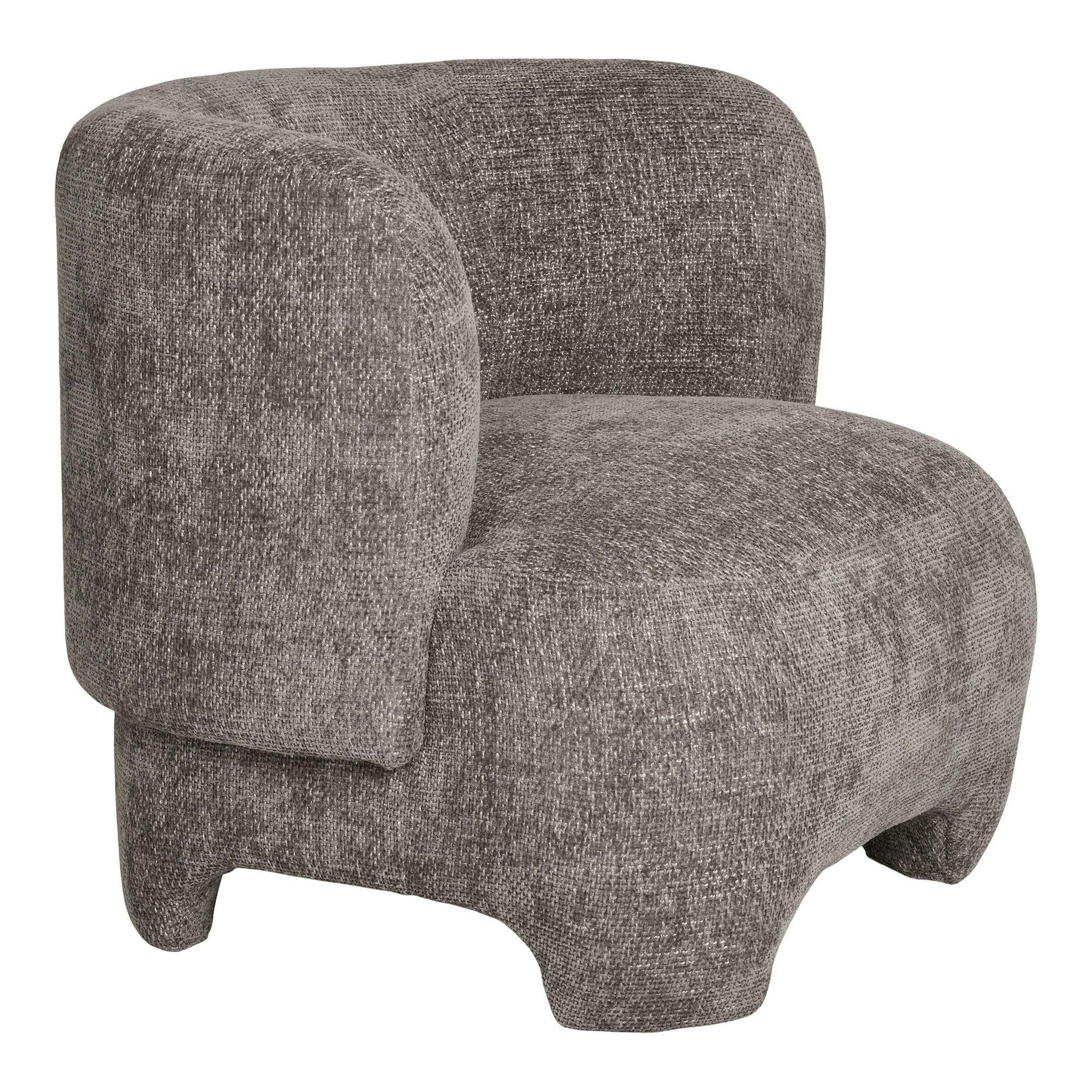 Lot de 2 Fauteuils Design Giulia 85cm Gris