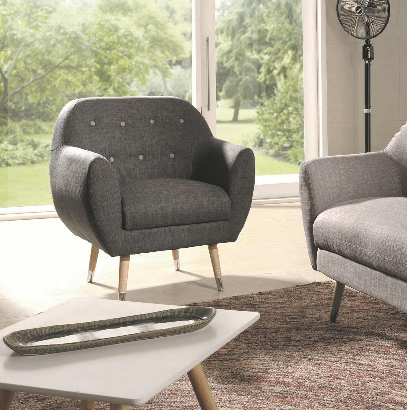 Gros fauteuil gris RUMBY