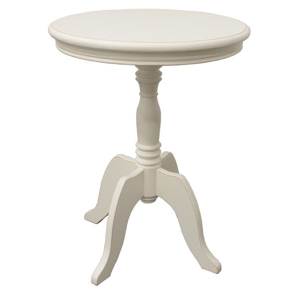 Guéridon galbé hévéa D65cm TRADITION