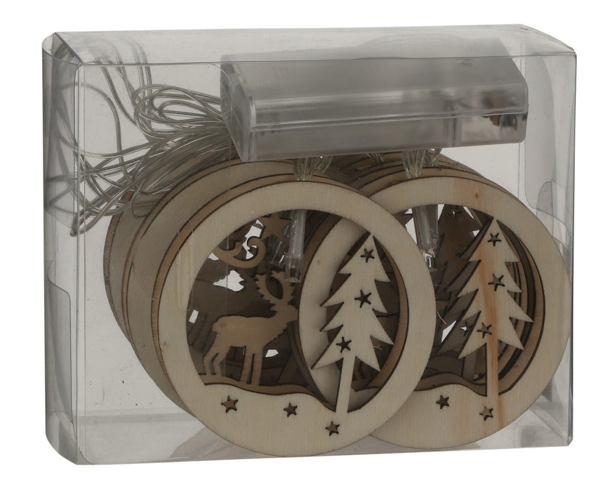 Guirlande de Cercles lumineux scène de Noël