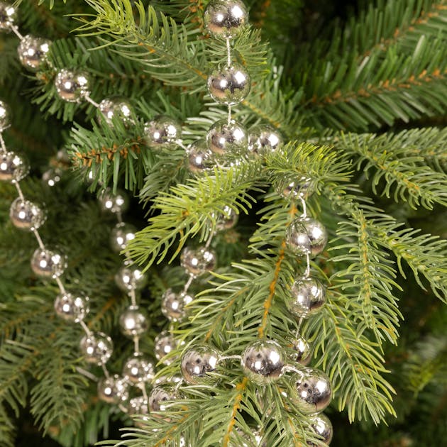 Guirlande de perles argent XL, Décorations de Noël