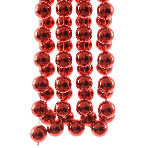 Guirlande de perles rouges XL