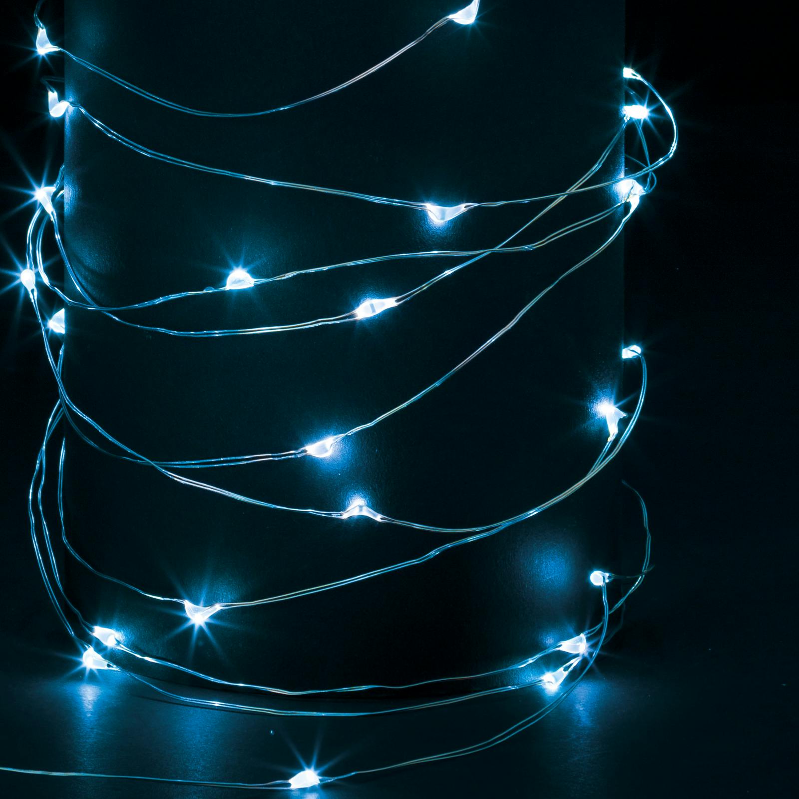 Guirlande d'intérieur 100 LED bleu