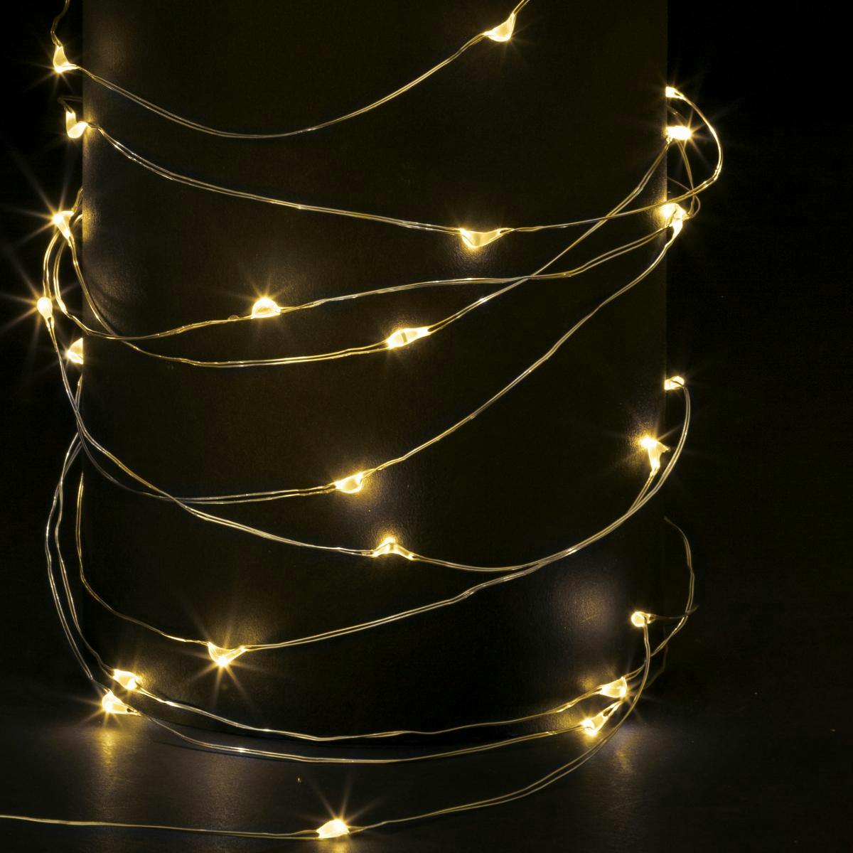 Guirlande lumineuse 100 LED blanc chaud