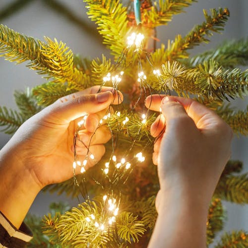 Votre sapin de Noël en guirlande lumineuse avec télécommande - Livrais –  mondoshopping-boutique