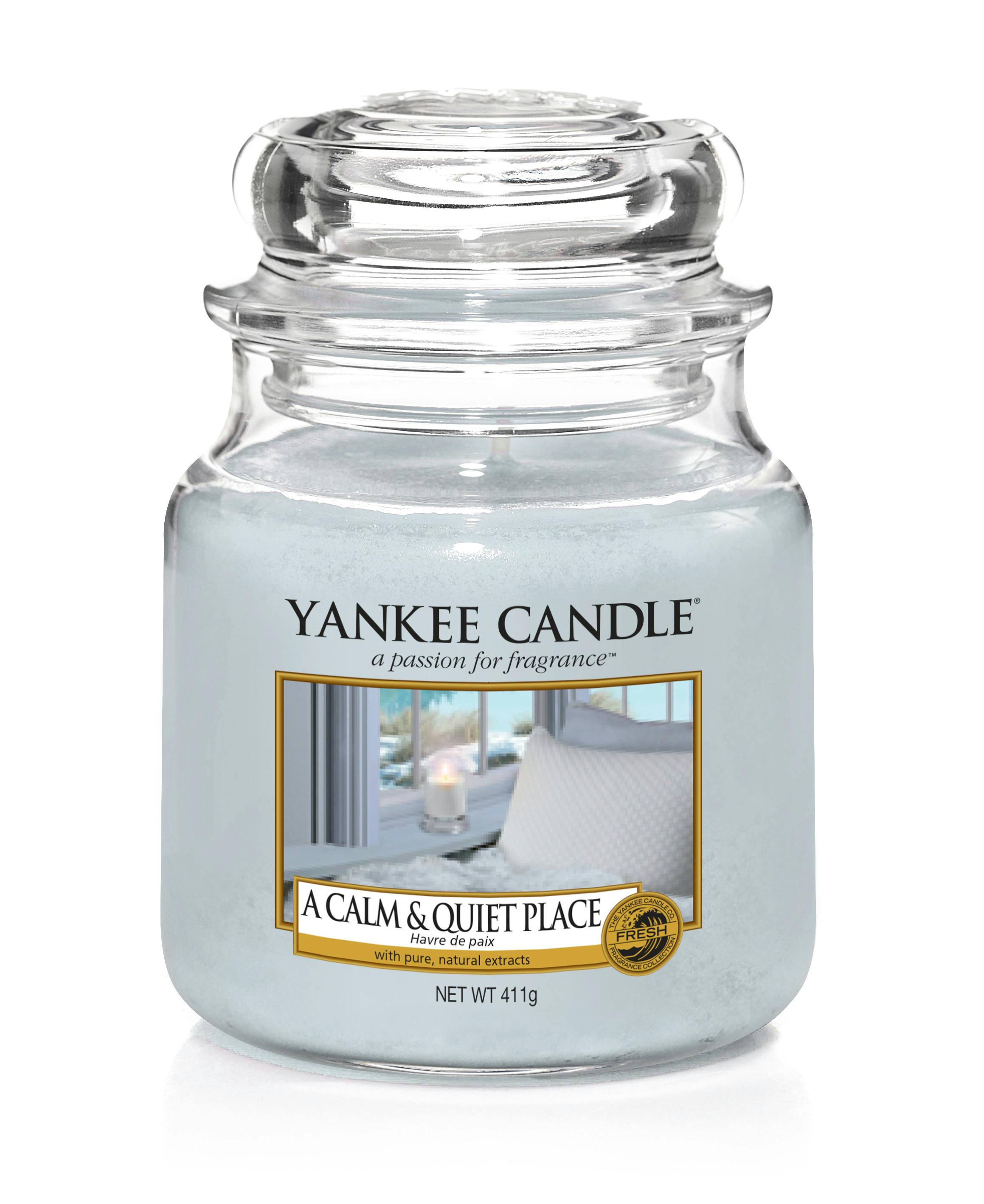 Havre de paix bougie parfumée moyenne jarre YANKEE CANDLE