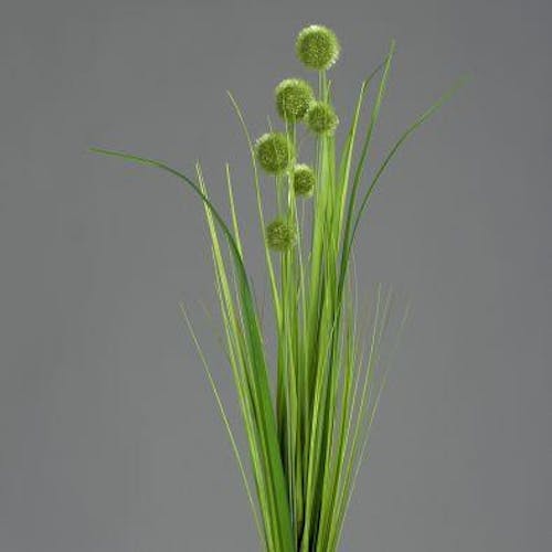 Herbe-boule couleur vert foncé, 70cm