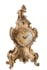 Horloge à poser façon Antiquaire sur 4 pieds 22x10,5x42cm Style Vintage en résine - Coloris Or Antique