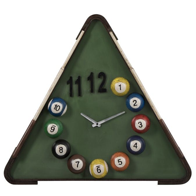 Horloge déco loft industriel style billard 70x6x61 cm ref.30022926
