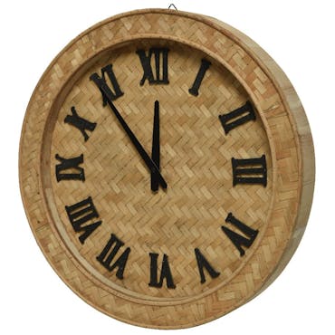  Horloge en bambou 45 cm
