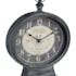Horloge en métal à poser façon montre gousset style Vintage 31.5 X 45 cm - Coloris Noir
