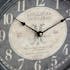 Horloge en métal à poser façon montre gousset style Vintage 31.5 X 45 cm - Coloris Noir