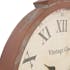 Horloge Gousset métal marron effet vieilli "Vintage Clock" D52xH70cm