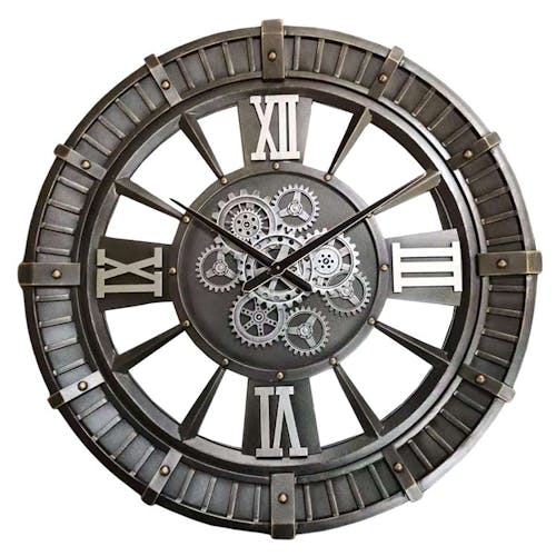 Horloge industrielle à engrenages