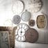 Horloge miroir XXL D107cm Style Vintage avec chiffres romains en métal et verre  - Coloris Marron