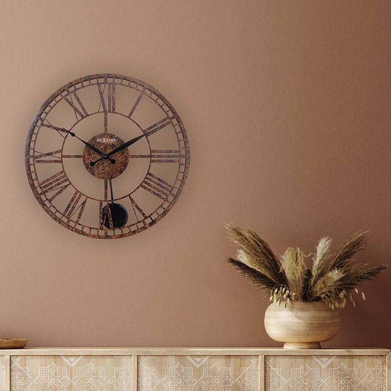 Horloge murale décorative sans fond chiffres romains