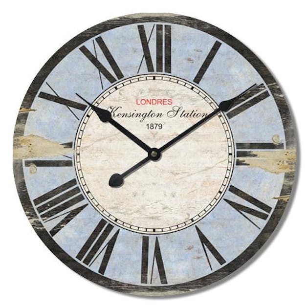 Horloge KOSO extra plate avec rétroéclairage bleu